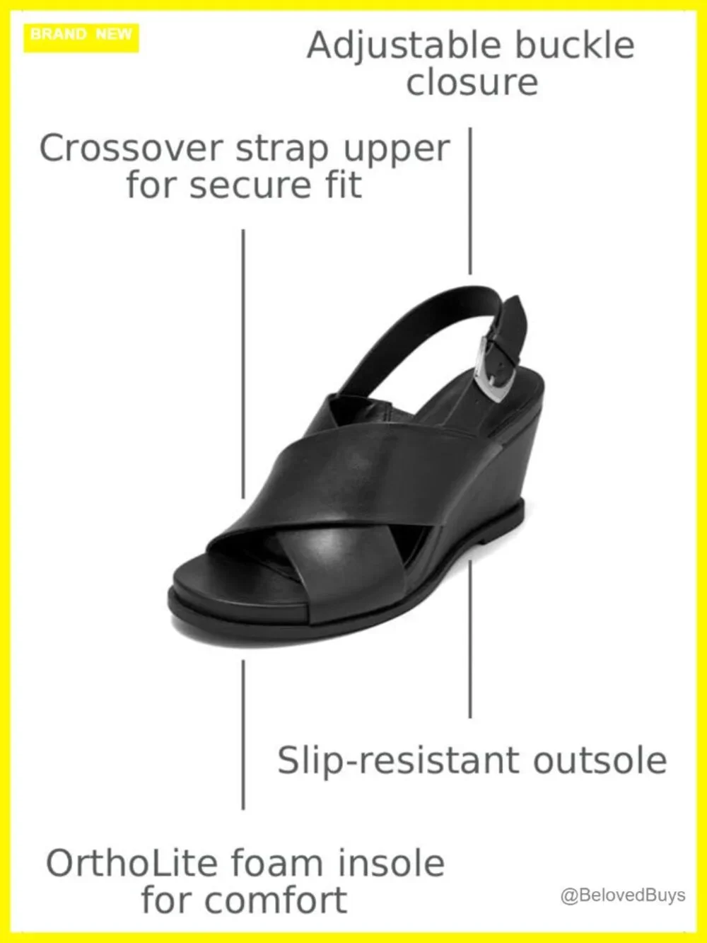 Aerosoles Dayonara Wedge Sandals Faux Leather OrthoLite Comfort